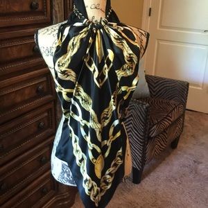 100% Silk Halter top. BEAUTIFUL! Worn once.